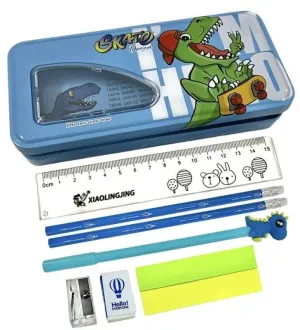 Dinosaur Pencil Box With Cute Stylish Stationery