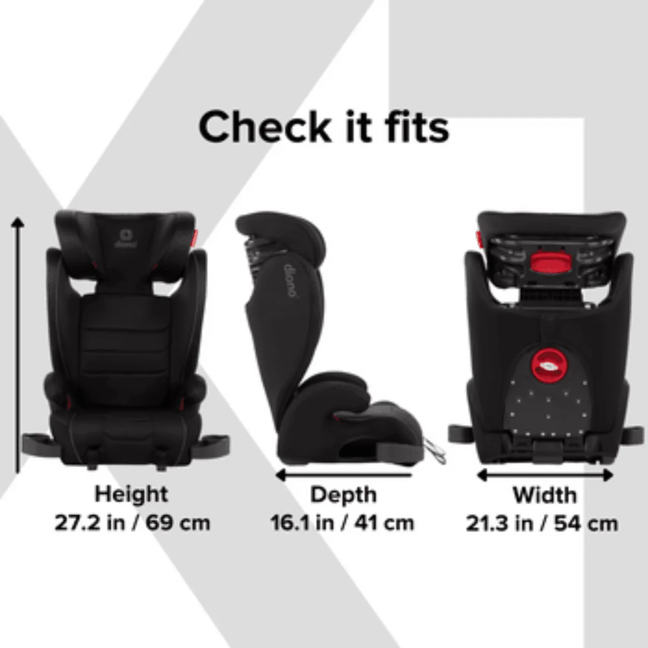 Diono Monterey 2XT Latch Car Booster Seat
