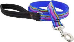 Dog Leash by Lupine 1" Wide Ripple Creek Design 6-Foot Long with Padded Handle