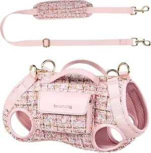 Dog Lift Harness Dog Carrier- with Soft Cushion Belt Design for Dogs/Lightweight Breathable Multi Functional, Can be Used as a Handbag (Pink, XS)