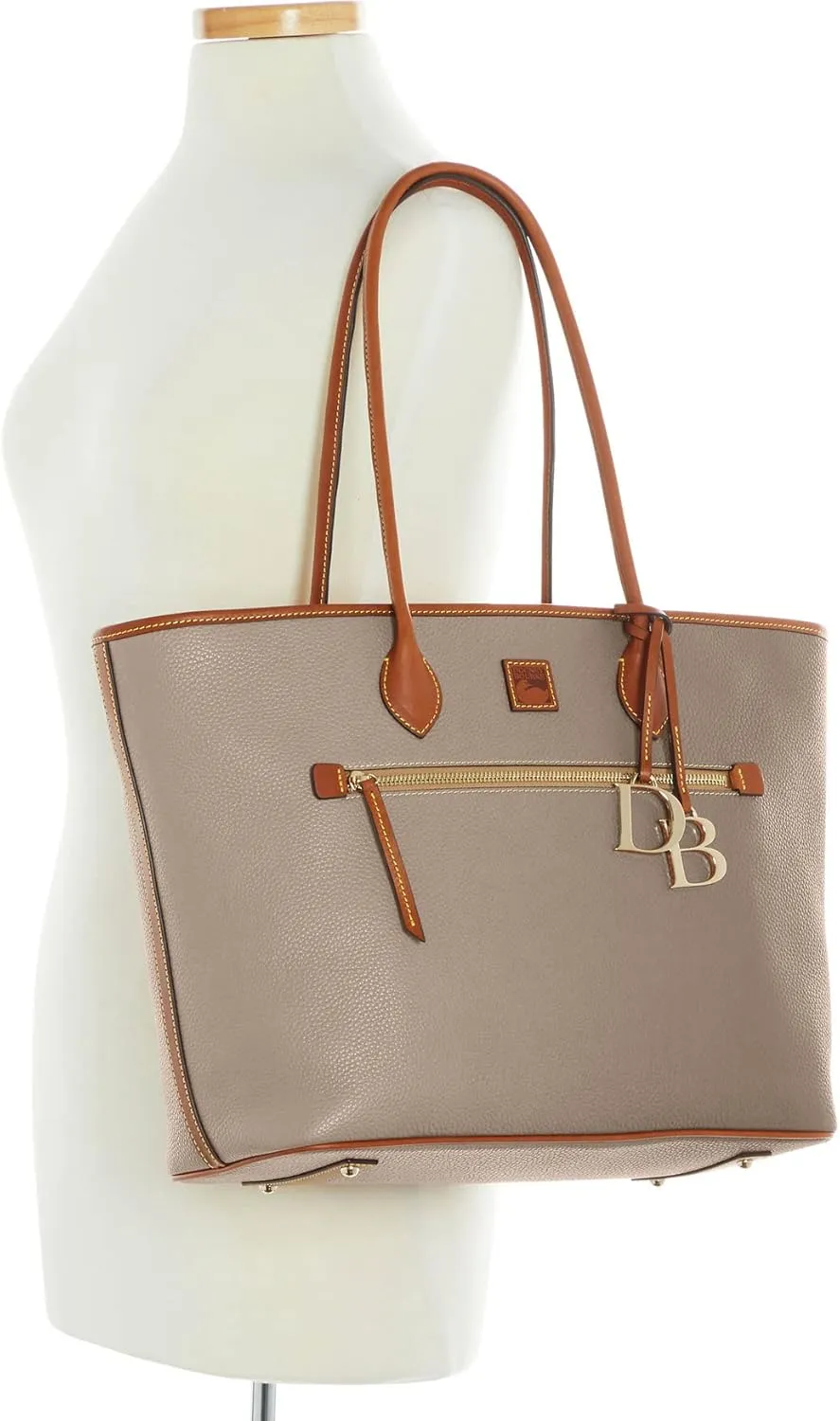 Dooney & Bourke Large Tote Bags for Women, Large Leather Tote Bag with Zipper Pockets and Long Shoulder Straps