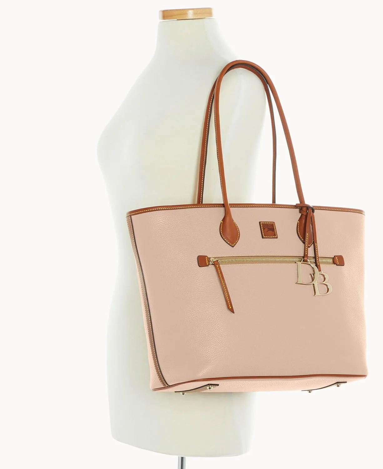 Dooney & Bourke Large Tote Bags for Women, Large Leather Tote Bag with Zipper Pockets and Long Shoulder Straps