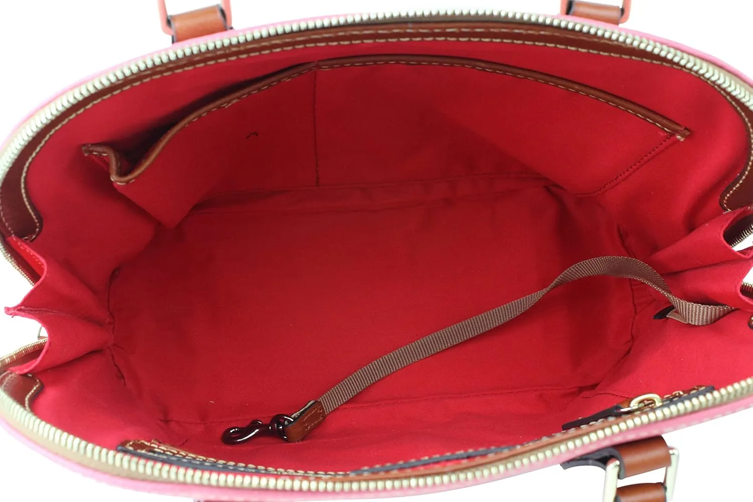 Dooney & Bourke Women's Zip Zip Satchel in Pebble Grain Leather, Large Handbag with Adjustable & Detachable Shoulder Strap