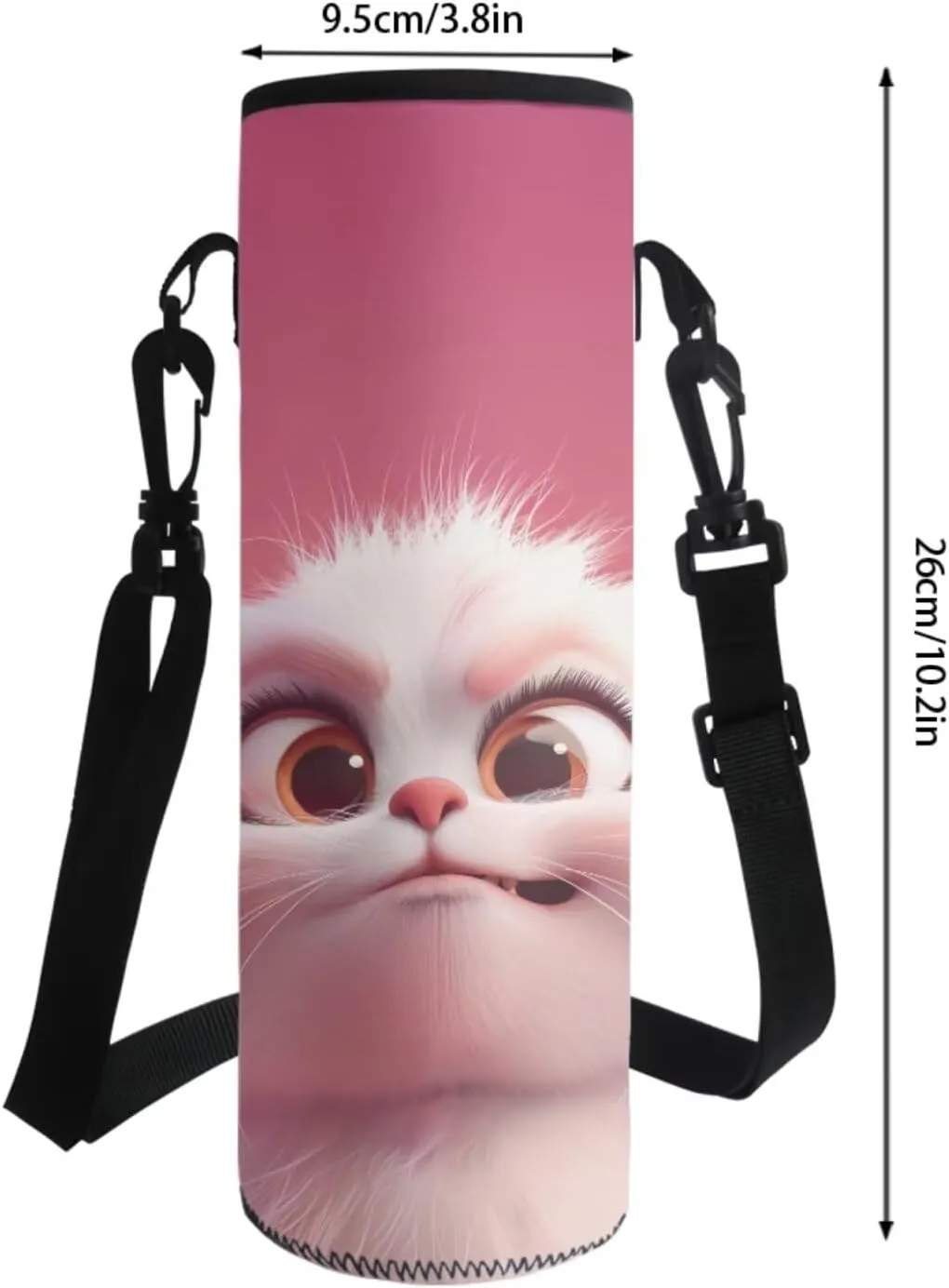 Dreaweet Cat Backpack with Lunch Box Kids Girls School Bag Lunchbox Water Bottle Sleeve Pencil Case 4 in 1 Kids Bookbag Set Cute Animal Book Bag Lunch Bag Combo Pink
