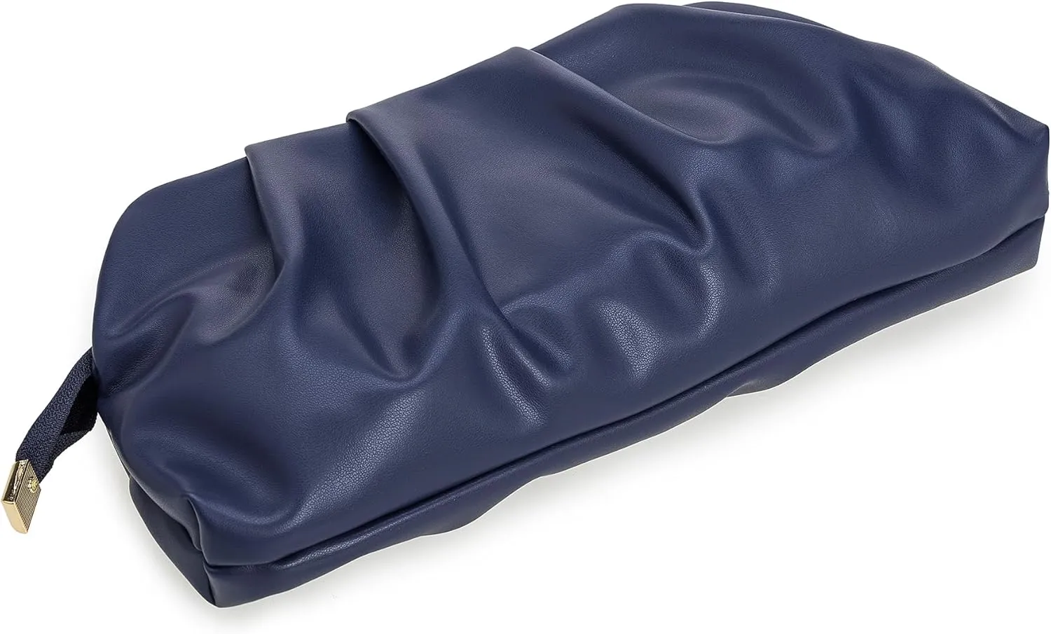 Dressy PU Clutch Purse for Women Formal Soft Pleated Vegan Leather Evening Bag for Wedding/Prom/Cocktail Party