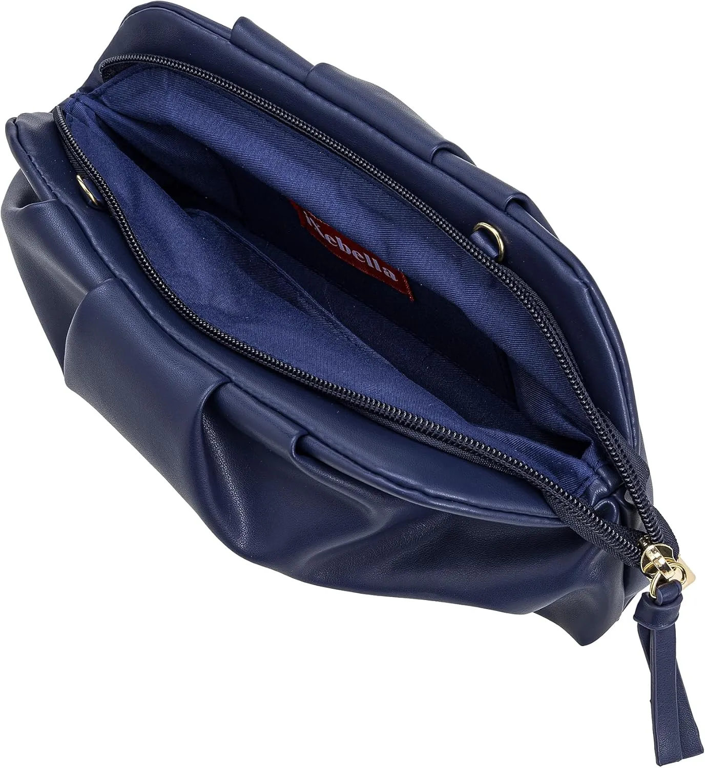 Dressy PU Clutch Purse for Women Formal Soft Pleated Vegan Leather Evening Bag for Wedding/Prom/Cocktail Party