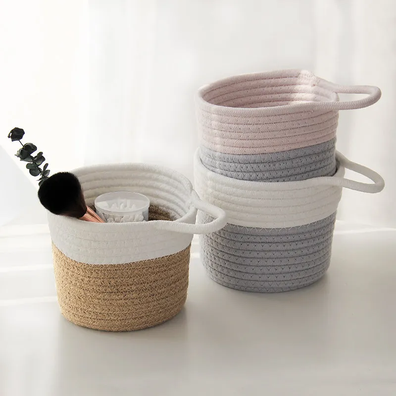 Dual-Tone Woven Basket