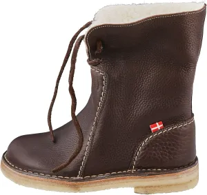 Duckfeet Arhus Unisex Wool-Lined Pebbled Leather Boot -