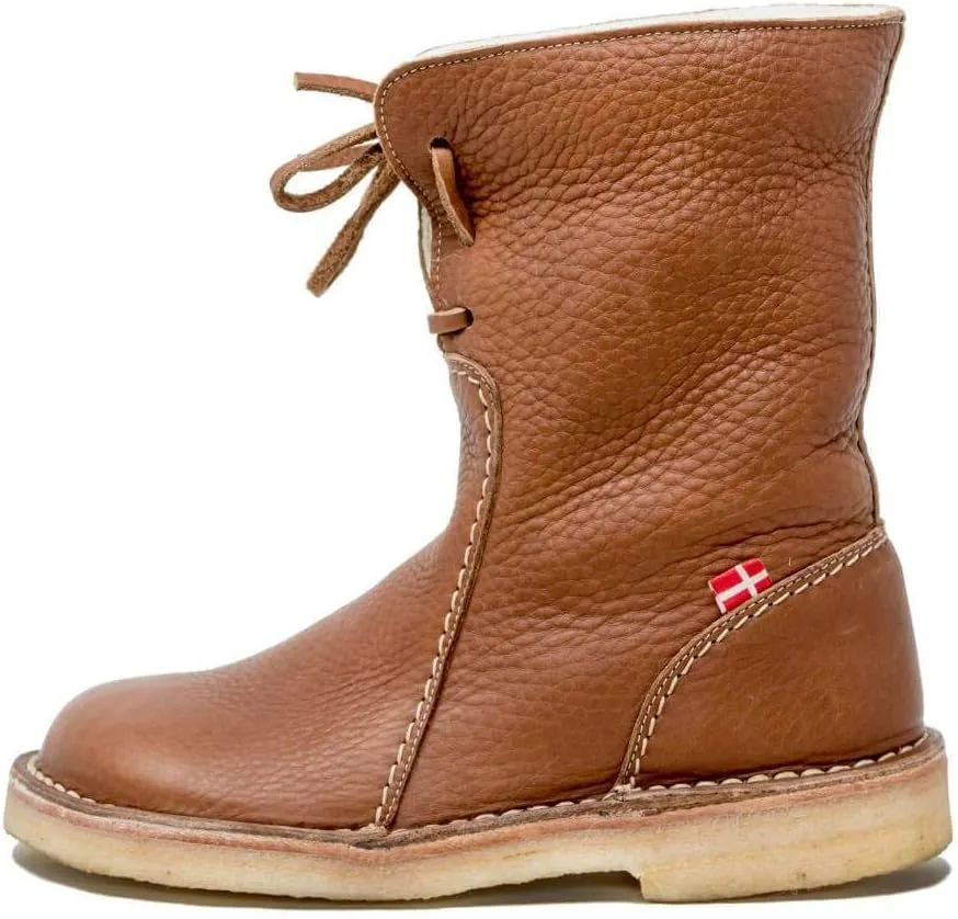 Duckfeet Arhus Unisex Wool-Lined Pebbled Leather