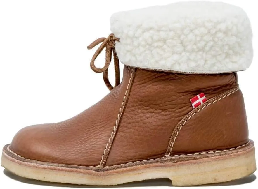 Duckfeet Arhus Unisex Wool-Lined Pebbled Leather
