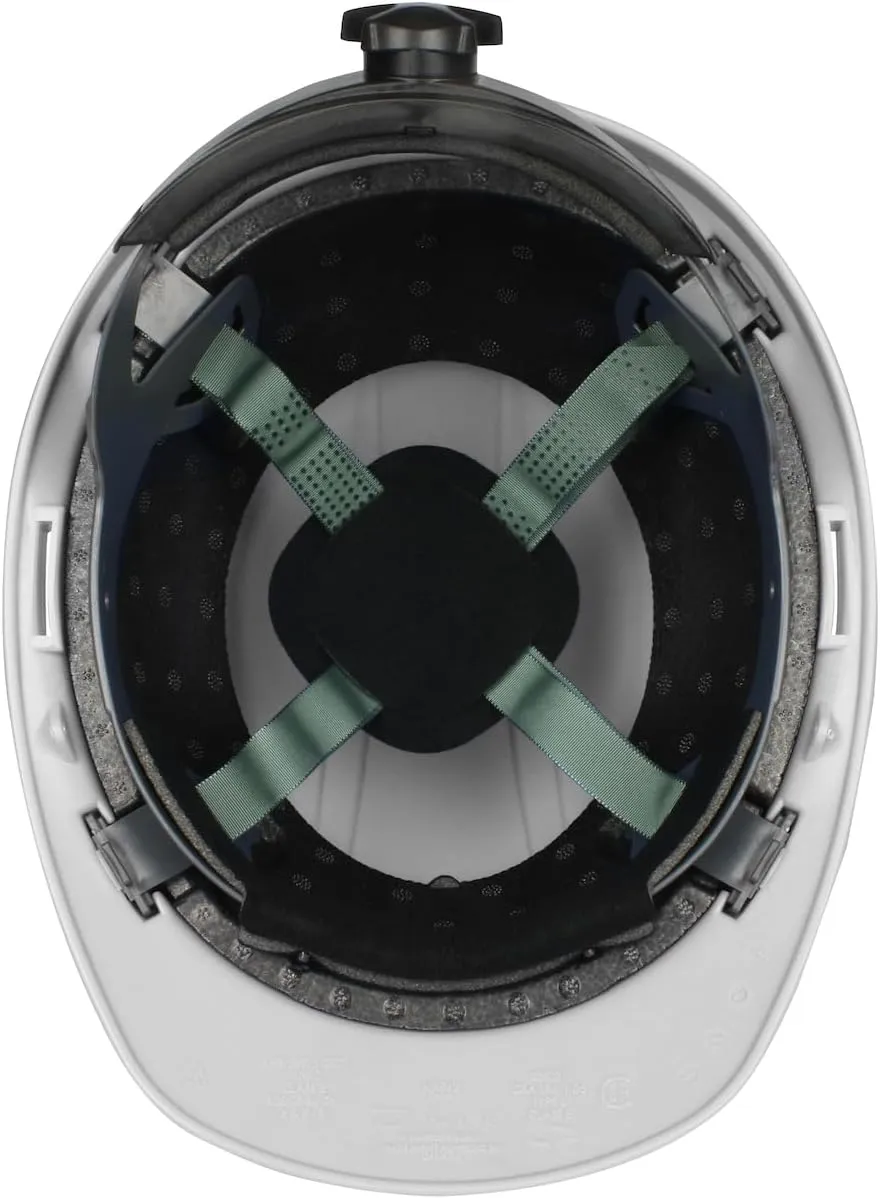 Dynamic Mont-Blanc Cap Style Hard Hat, HDPE Shell, Type 2, Class E, Foam Impact Liner, 4-Point Suspension, Wheel Ratchet Adjustment, Dark Green (280-HP542R-04)