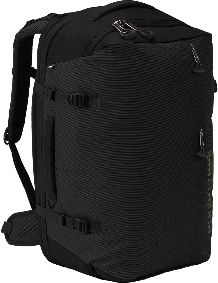 eagle creek Tour Travel Backpack 40L M/L - Durable and Expandable with Ergonomic Fit, Laptop Pocket, and Lockable Zippers, Black