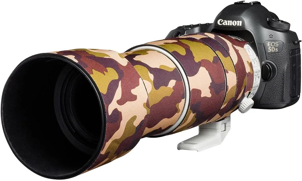 easyCover Lens Oak Neoprene Cover for Canon EF 100-400mm f/4.5-5.6L IS II USM V2 Lens, Brown Camouflage