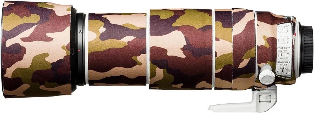 easyCover Lens Oak Neoprene Cover for Canon EF 100-400mm f/4.5-5.6L IS II USM V2 Lens, Brown Camouflage
