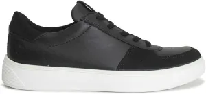 ECCO Mens Street Tray Nubuck Leather Black Shoes 7-7.5 US