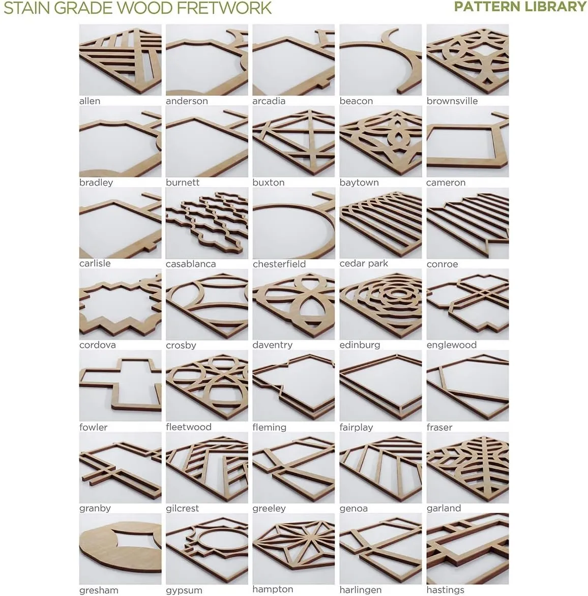 Ekena Millwork WALW16X16X0375SHFAL Sheffield 3/8"T Decorative Fretwork Wall Panels, 15 3/8"W X 15 3/8"H, Alder