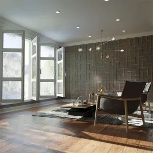 Ekena Millwork WALW16X16X0375SHFAL Sheffield 3/8"T Decorative Fretwork Wall Panels, 15 3/8"W X 15 3/8"H, Alder