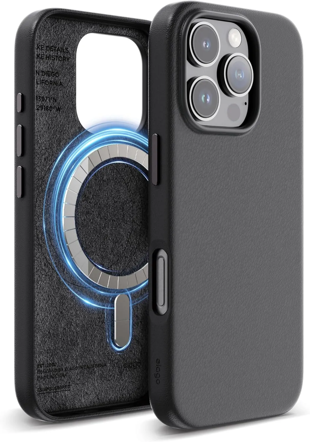 elago iPhone 16 Pro MAX Case Magnetic Leather (MagSafe)