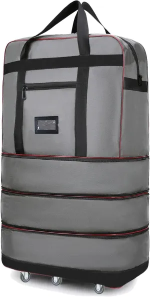 ELDA Expandable Foldable Suitcase Luggage with Universal Wheels Rolling Travel Bag Duffel Bag for Men Women Large Capacity Lightweight Luggages