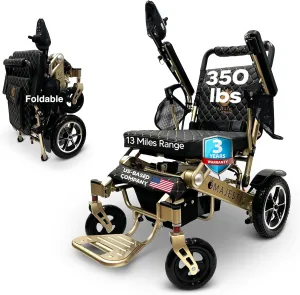 Electric Wheelchairs for Adults, 350 lbs Capacity, Up to 13 Miles Range, Lightweight Wheelchair for Seniors,Remote Controlled Wheel Chair, All Terrain, Airline and Cruise Approved, IQ-7000 by Majestic