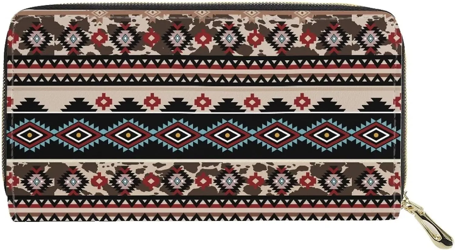 ELEQIN Multi-card Wallet Cheeky Ferrets Pattern Waterproof Coin Clip PU Leather Credit Card Holder Clutch Purse