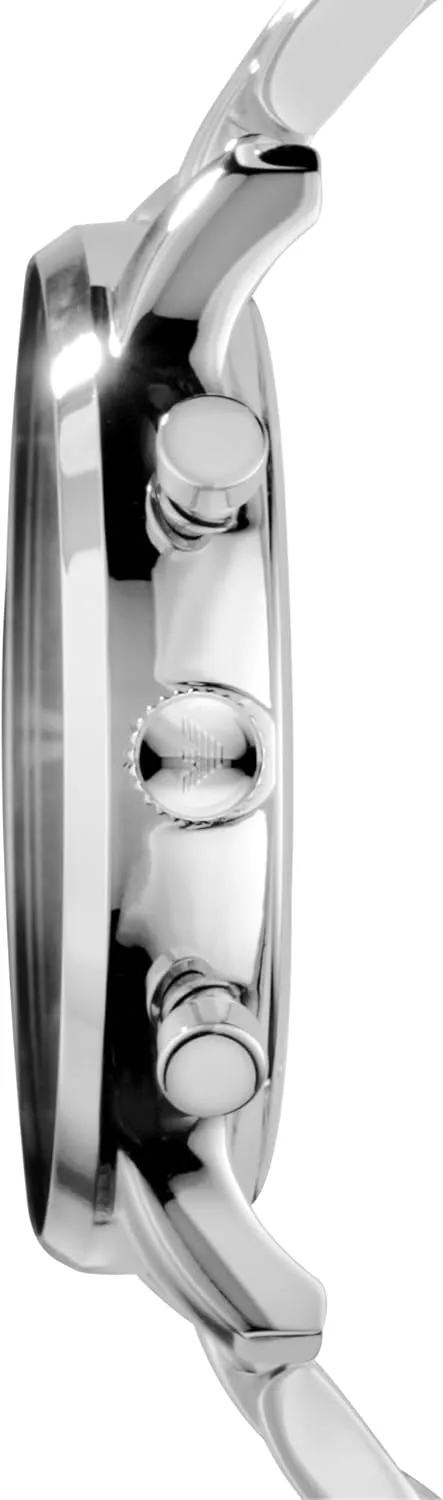 Emporio Armani Men's Three-Hand Leather Watch