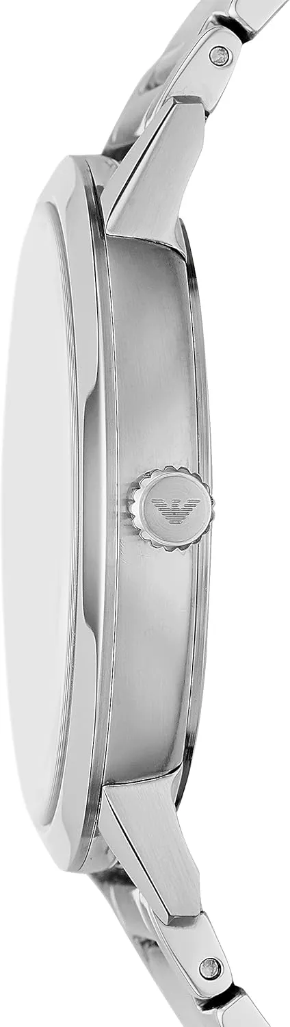 Emporio Armani Men's Three-Hand Leather Watch