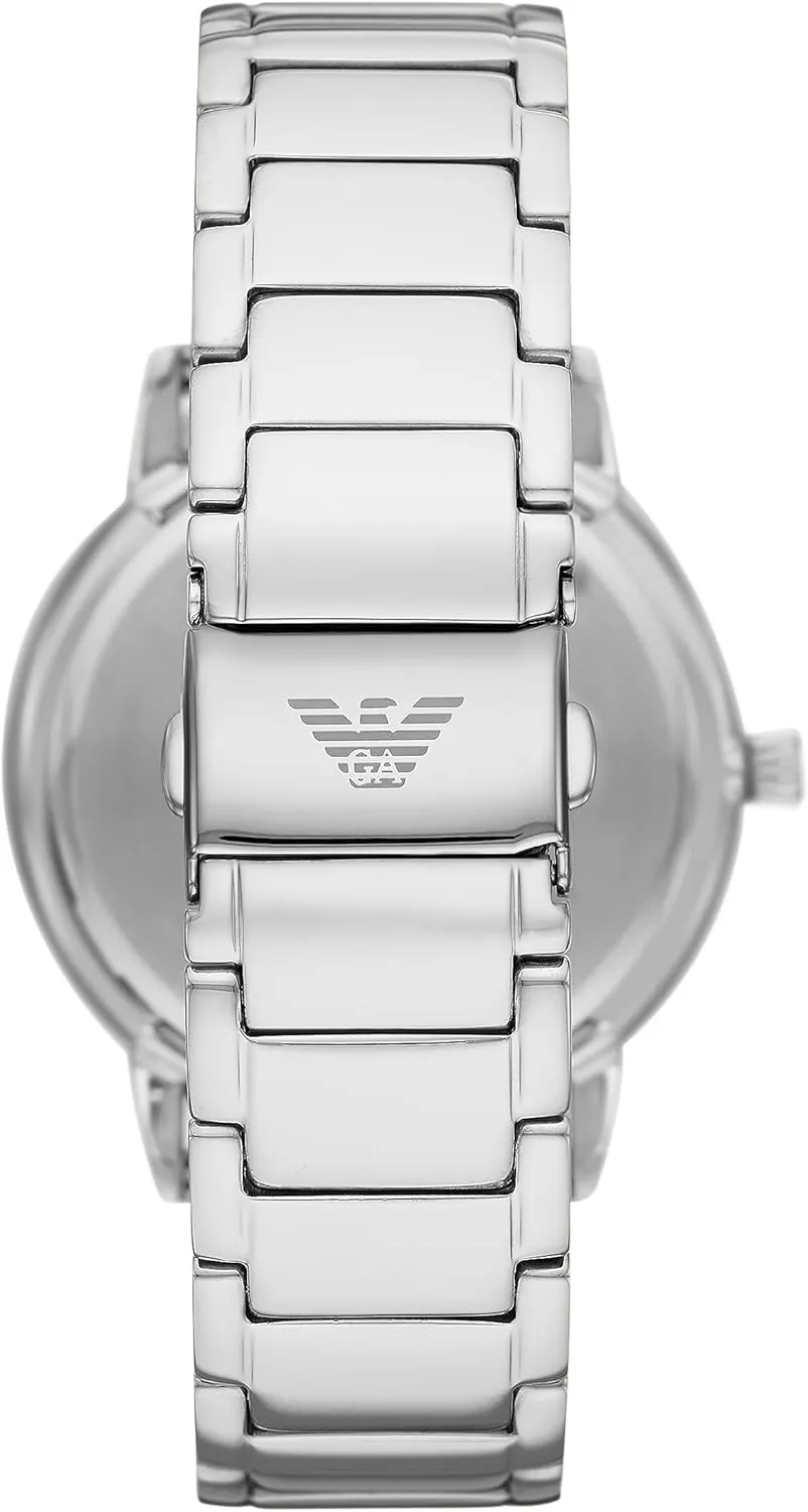 Emporio Armani Men's Three-Hand Leather Watch