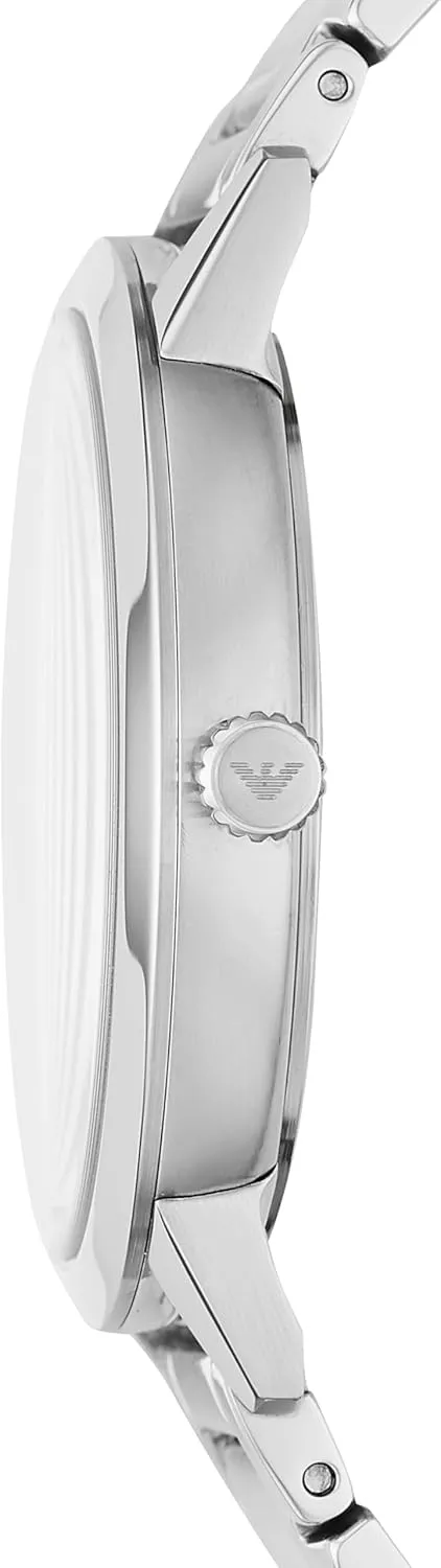Emporio Armani Men's Three-Hand Leather Watch