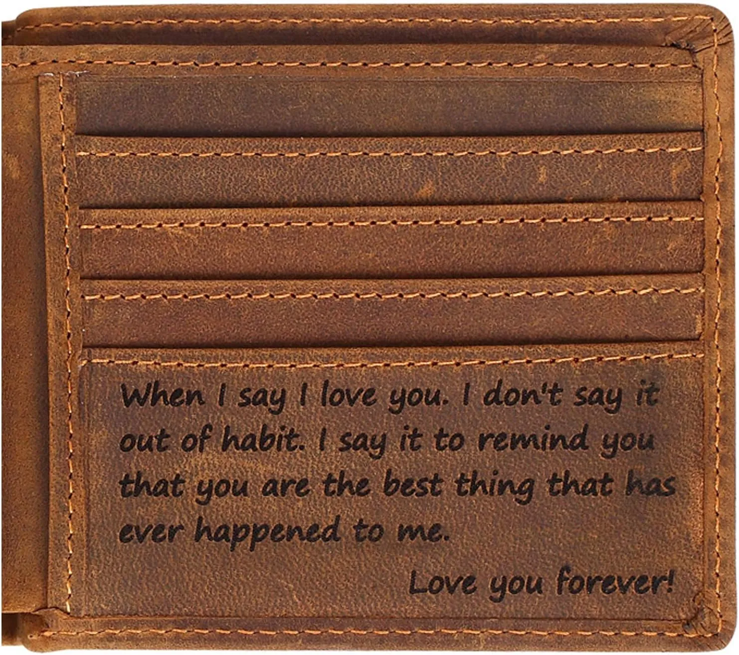 Engraved Personalized Wallet For Men - Gift For Boyfriend, Husband