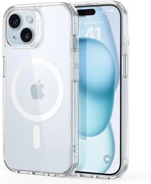 ESR for iPhone 15 Plus Case, Compatible with MagSafe, Military-Grade Protection, Yellowing Resistant, Scratch-Resistant Back, Magnetic Phone Case for iPhone 15 Plus, Classic Series, Clear