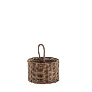 Esther  utensil holder H22 cm. brown
