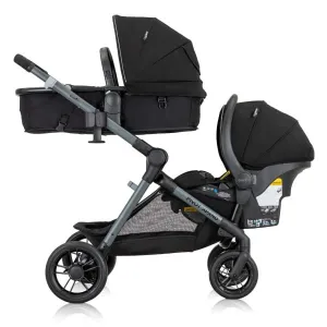 Evenflo Pivot Xpand Modular Travel System with LiteMax Infant Car Seat (Ayrshire Black)