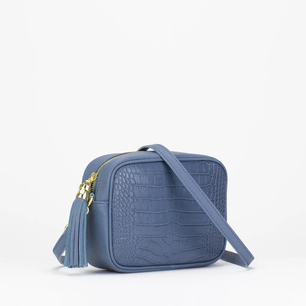 Evie Camera Bag (Croc Print)