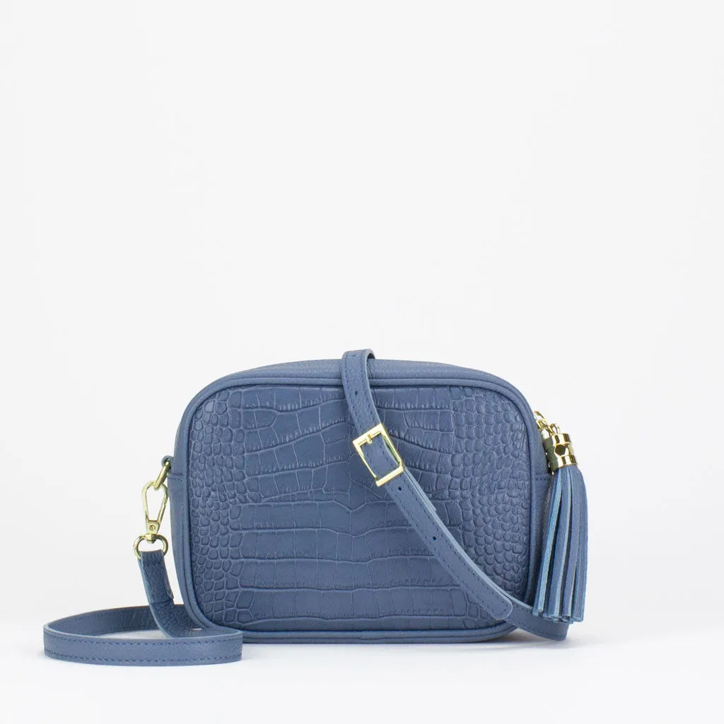 Evie Camera Bag (Croc Print)