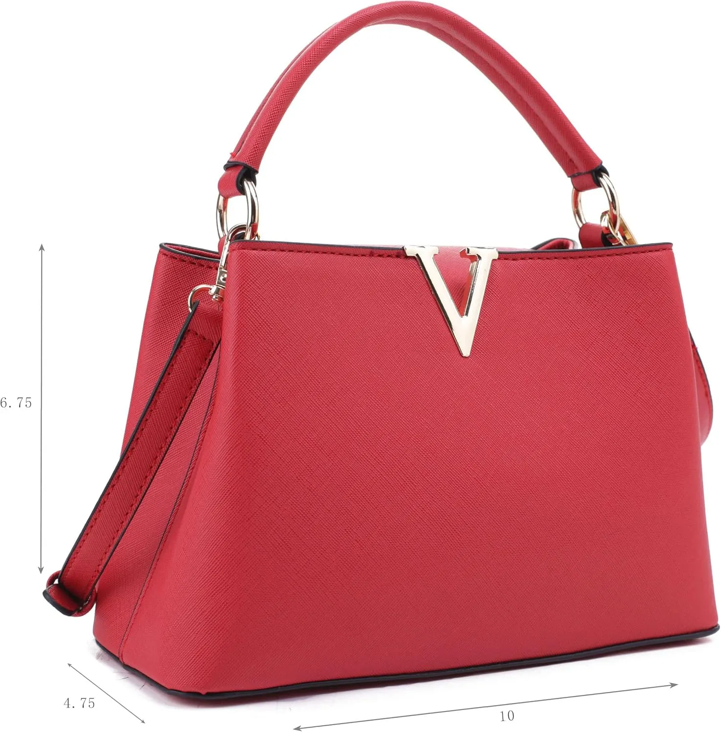 EVVE Women's Small Satchel Bag Classic Top Handle Purses Fashion Crossbody Handbags with Shoulder Strap