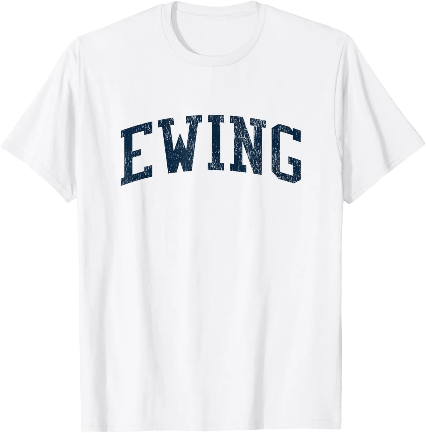 Ewing NE Vintage Athletic Sports JSN2 Navy Print T-Shirt