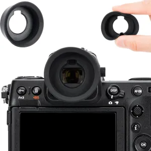 Extended Z9 Z8 Zf DK-33 Eyecup Eyepiece, 2024 New Round Shape Soft Silicon Camera Eye Cup Viewfinder Deeper Eyeshade Special Designed for Nikon Z9 Z8 Z 9 Z 8 Zf Z f Replaces Nikon DK-33 Rubber Eye Cup