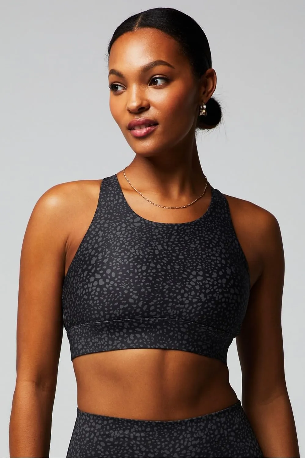 Fabletics Women's No-Bounce Sports Bra, Workout, Yoga, Athletic, Fitness, Gym, UPF Protection, 4-Way Stretch