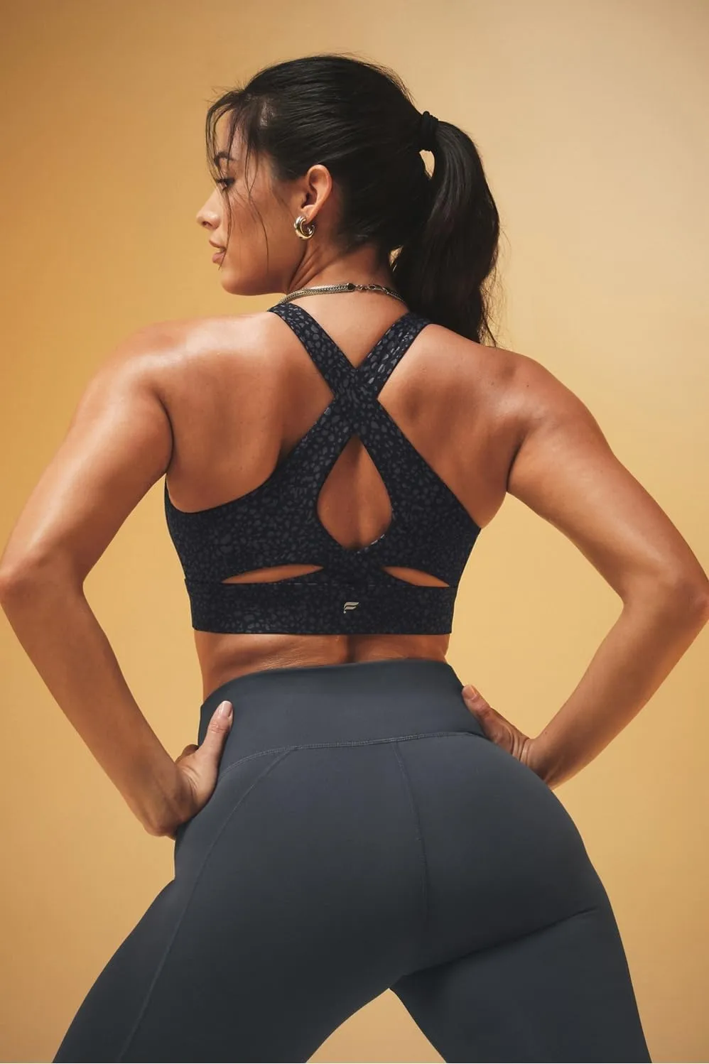 Fabletics Women's No-Bounce Sports Bra, Workout, Yoga, Athletic, Fitness, Gym, UPF Protection, 4-Way Stretch