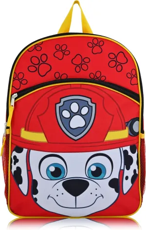 Fast Forward Paw Patrol Toddler Backpack | 16" Marshall Backpack for Boys | Cartoon School Bag for Kids