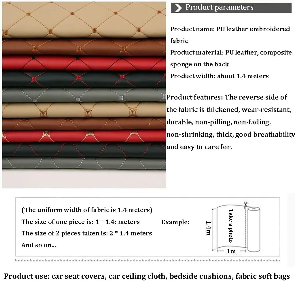 Faux Leather Fabric Sheet 3mm Thick Solid Colors Synthetic Vinyl Skin Soft PVC for Wallet Handbags Making Sewing(Purple,1.4X7m)