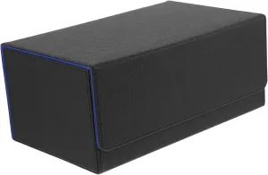 FAVOMOTO Magnetic Closure Pu Leather Game Card Storage Box Multifunctional Trading Cards Container Lid Scratch-resistant Organizer Stylish Design for Game Room Decor