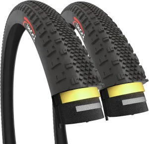 Fincci 700x38c Bike Tire 40-622 with 1mm Antipuncture Protection for Electric Gravel Road MTB Mountain Hybrid Bicycle