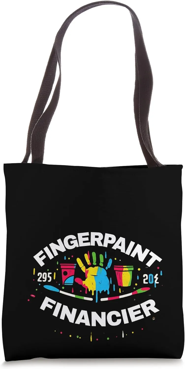 Fingerpaint Financier Investor Stock Market Trader Tote Bag