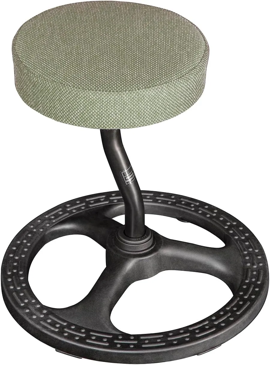 Fitness Seat, ADHD Chair Stool for Stability, Balance, Yoga, Office, School, Wellness, Active Sitting with Non-Slip Base and Washable Seat Cover