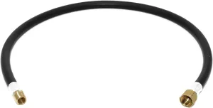 Flame King 40-inch Propane Thermo Plastic Hose Assembly, 3/8-inch ID, 3/8-inch MPT X 1/2-inch Female Flare, for RVs and Travel Trailers