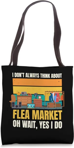 Flea Market Retro Vintage Vendor Seller Swap Meet Merchant Tote Bag