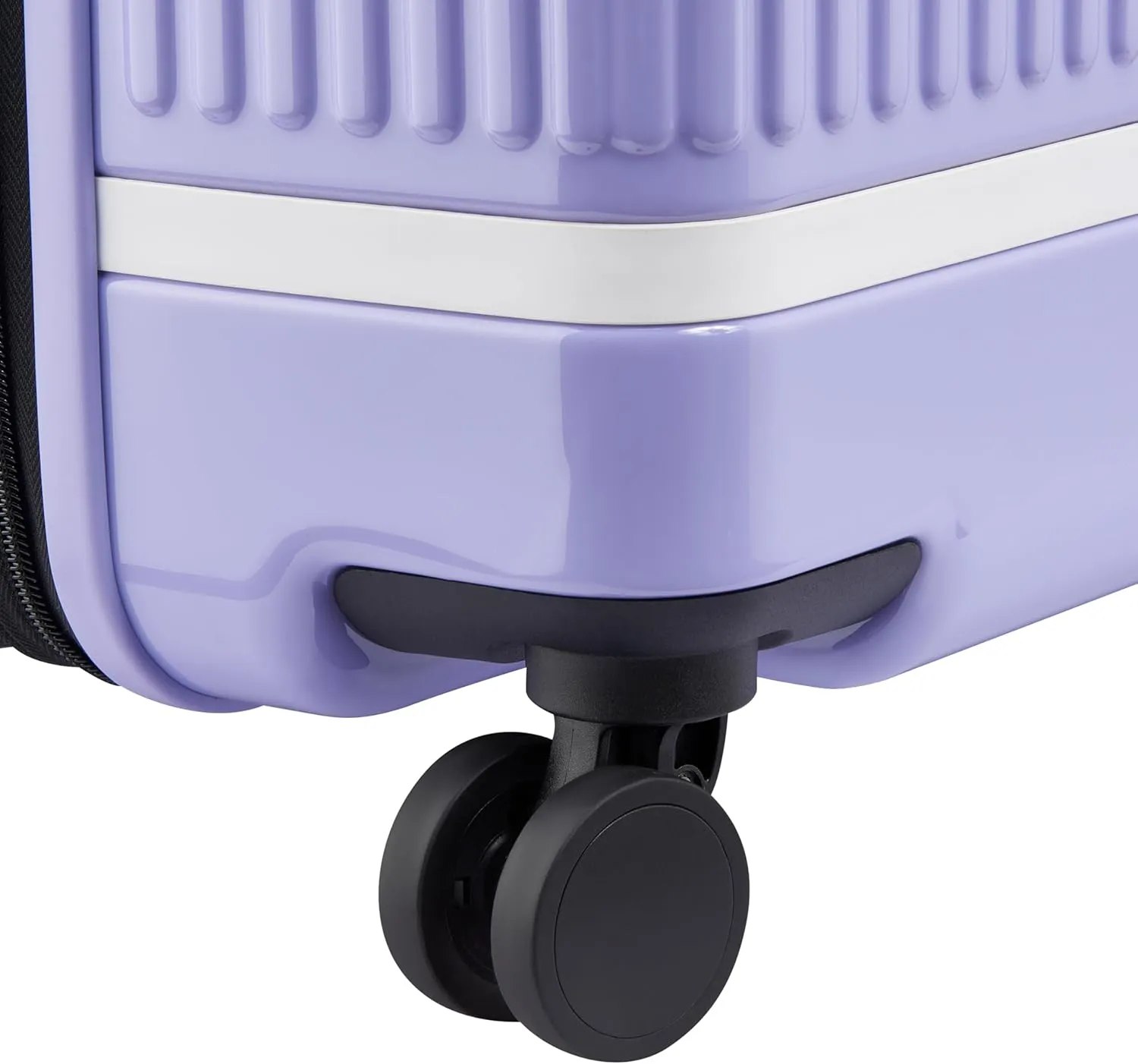 florence by mills Spin Me Away Hardside Expandable Luggage with Spinner Wheels, Lavender, Checked-Large 29 Inch