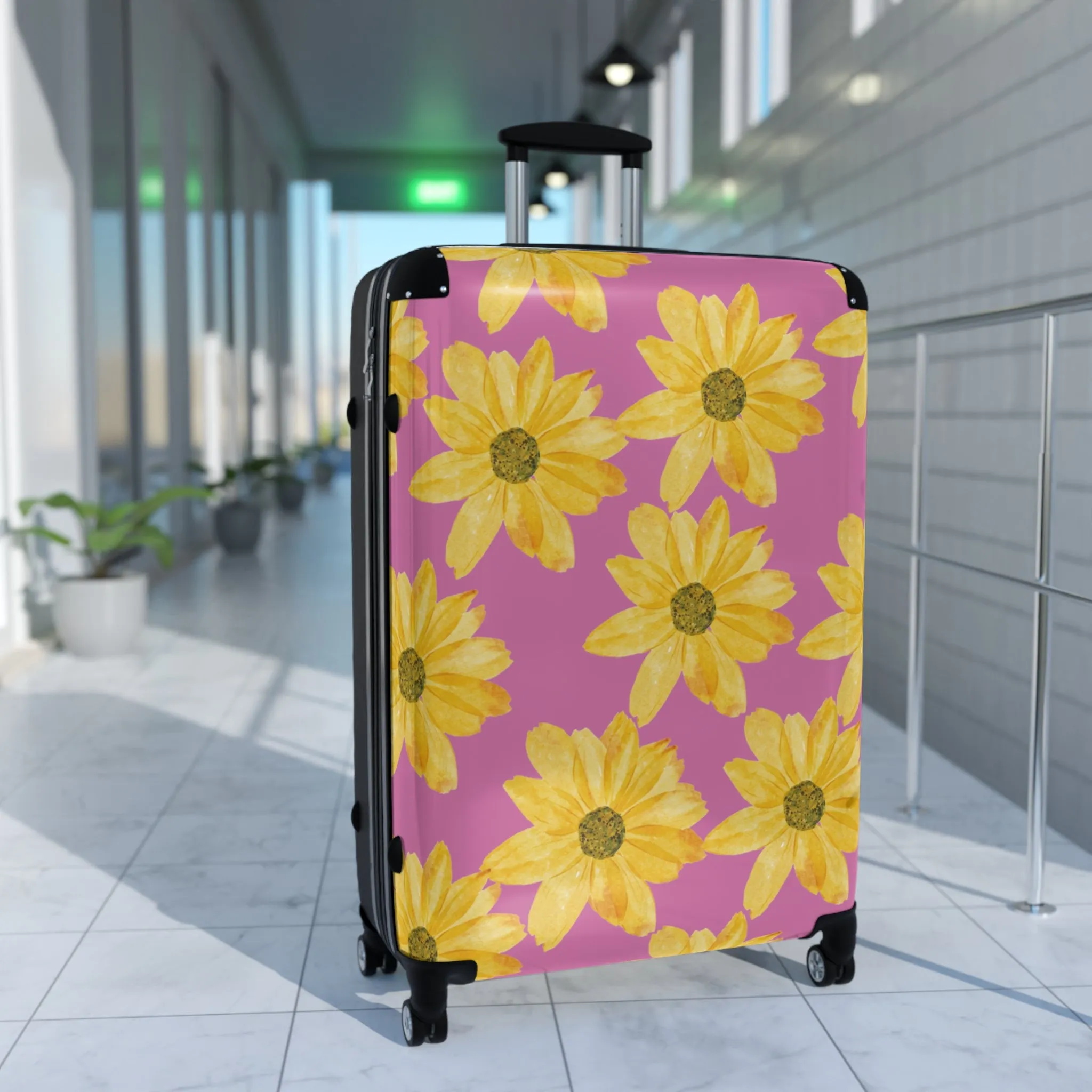 Flower Print Suitcase